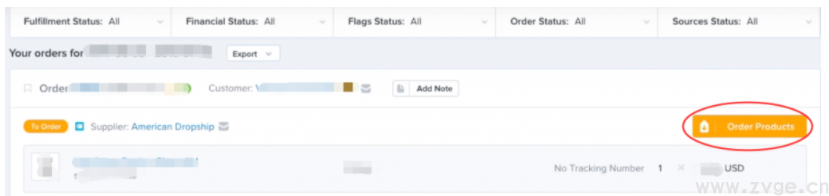 Shopify卖家下单给供应商