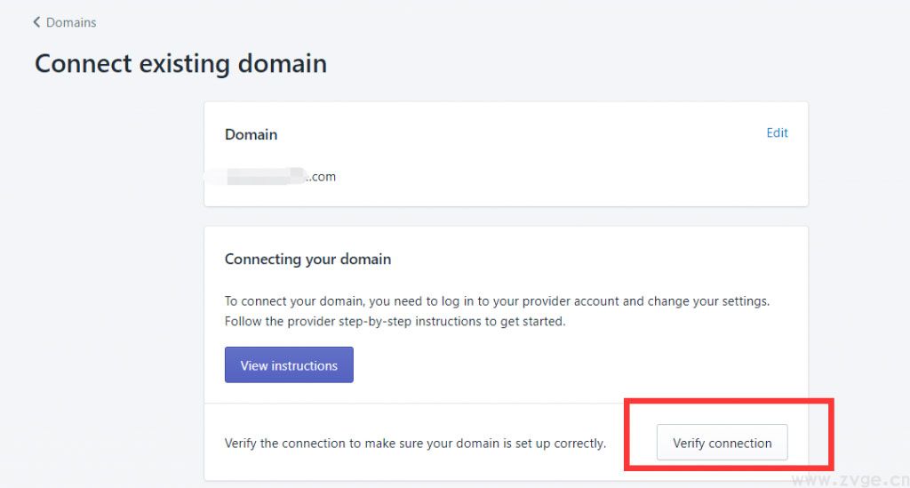 单击Verifyconnection验证连接