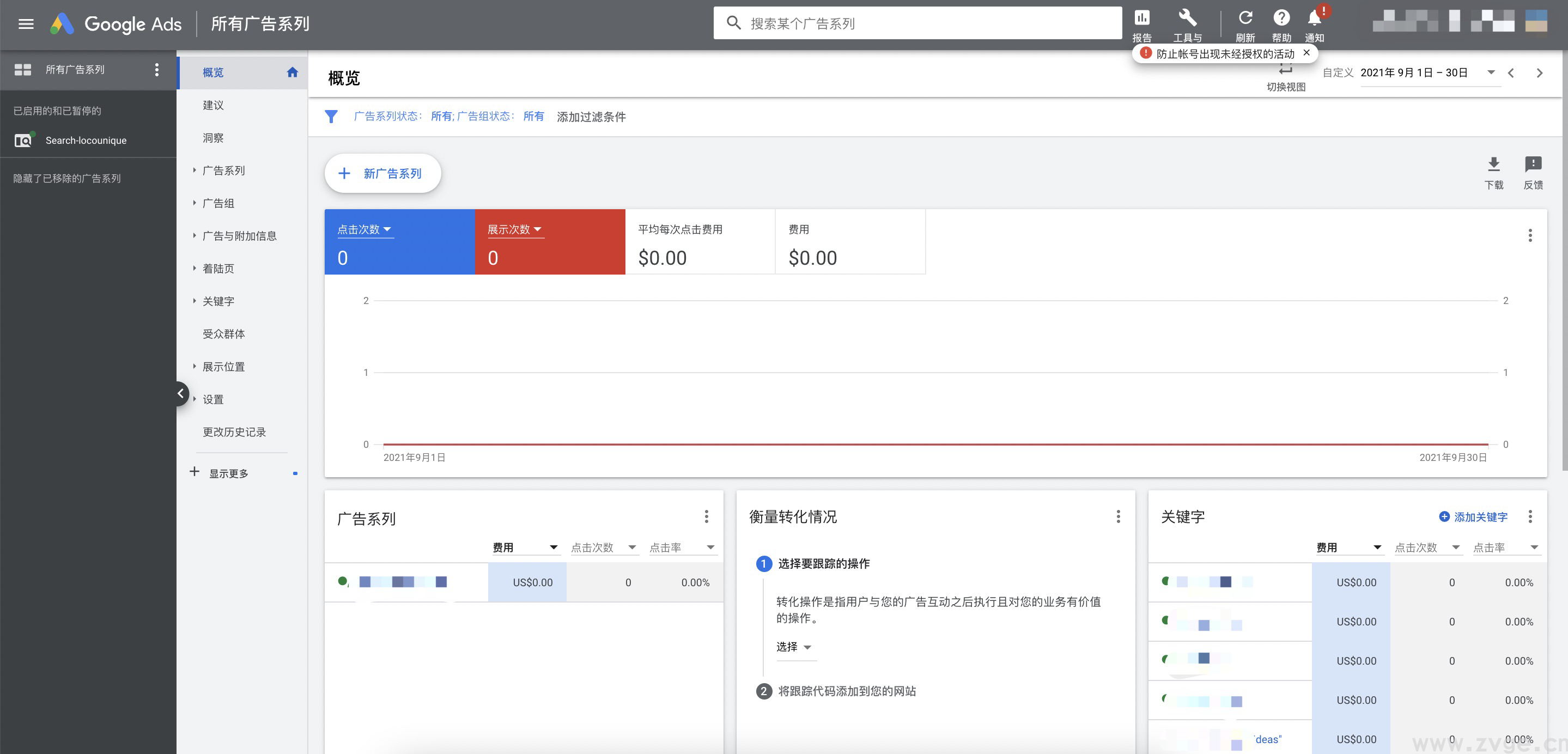 谷歌广告入门之账号结构及功能了解