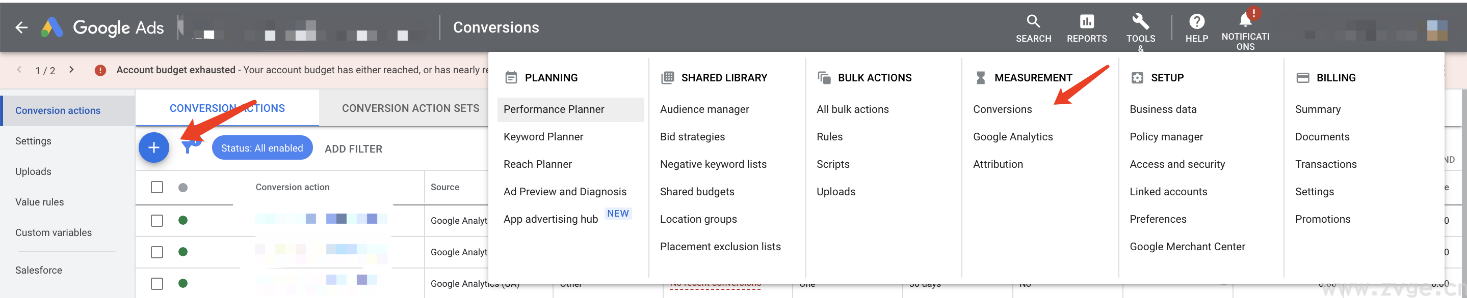 如何在谷歌广告后台完成转化追踪设置?